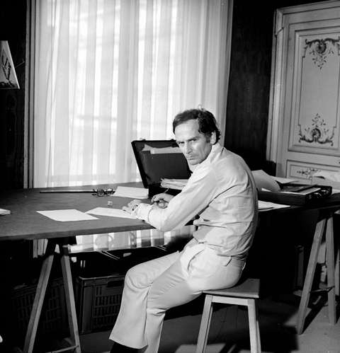 Pierre Cardin, couturier français, en 1970. PUL-239-008