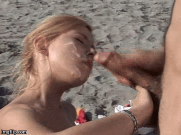 svršavanje po licu, na plaži